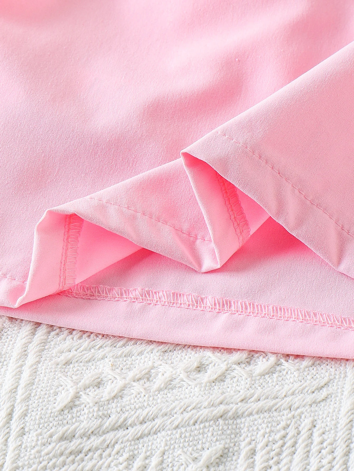 Cross-border Summer New Girl Sweet and Comfortable 4-7 Years Old Pink Top + Pantsuit