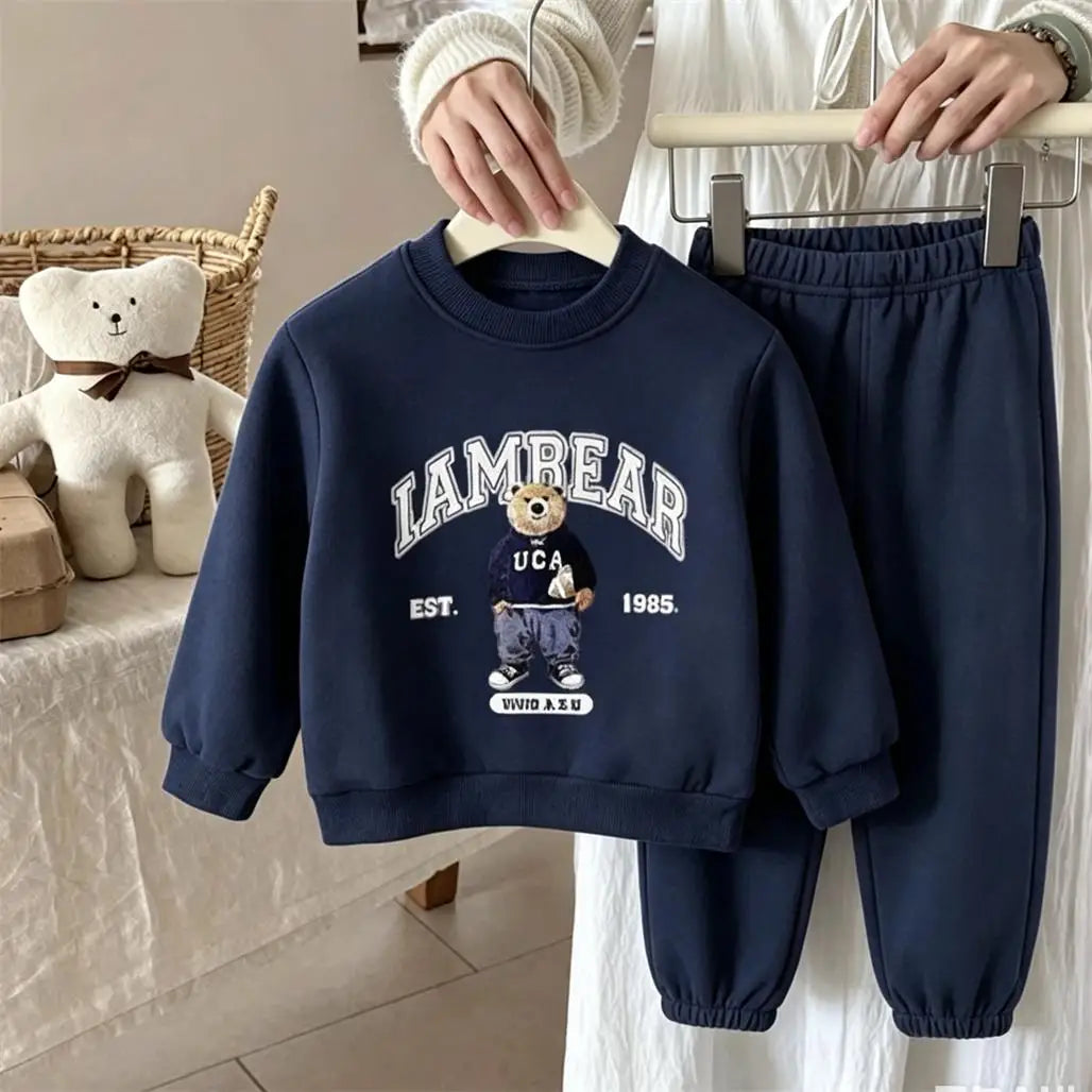 Child New Design Sweatshirts Outfits 1-7Years Old Boys Girls Fashion Hoodie+Pants 2Piece Set Outer Wear Toddler Trendy Wear