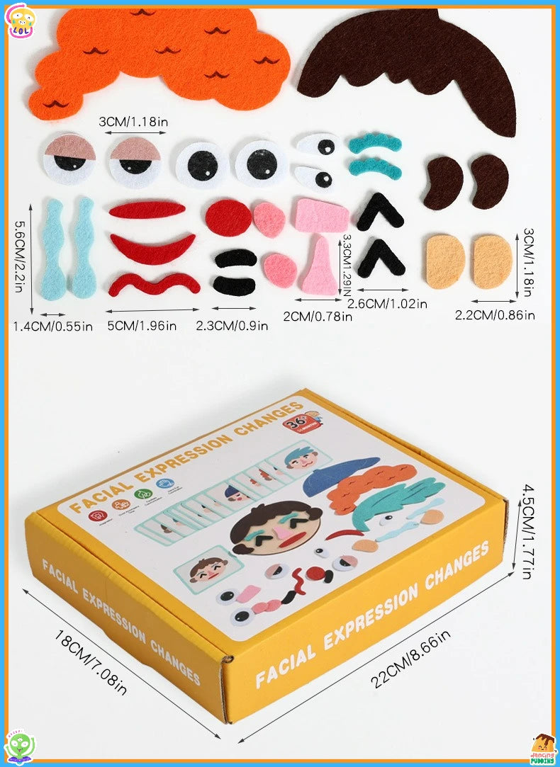Montessori Toy for Toddlers 3-6, Kid's Social Emotional Learning Toys, Early Educational Children's Handmade/Creative DIY Toys