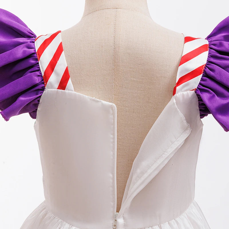 2026 Halloween Carnival Costume Girls Anime Cartoon Cosplay Dress, White Girls Birthday Dress, 3-10 Years Old Baby Costume