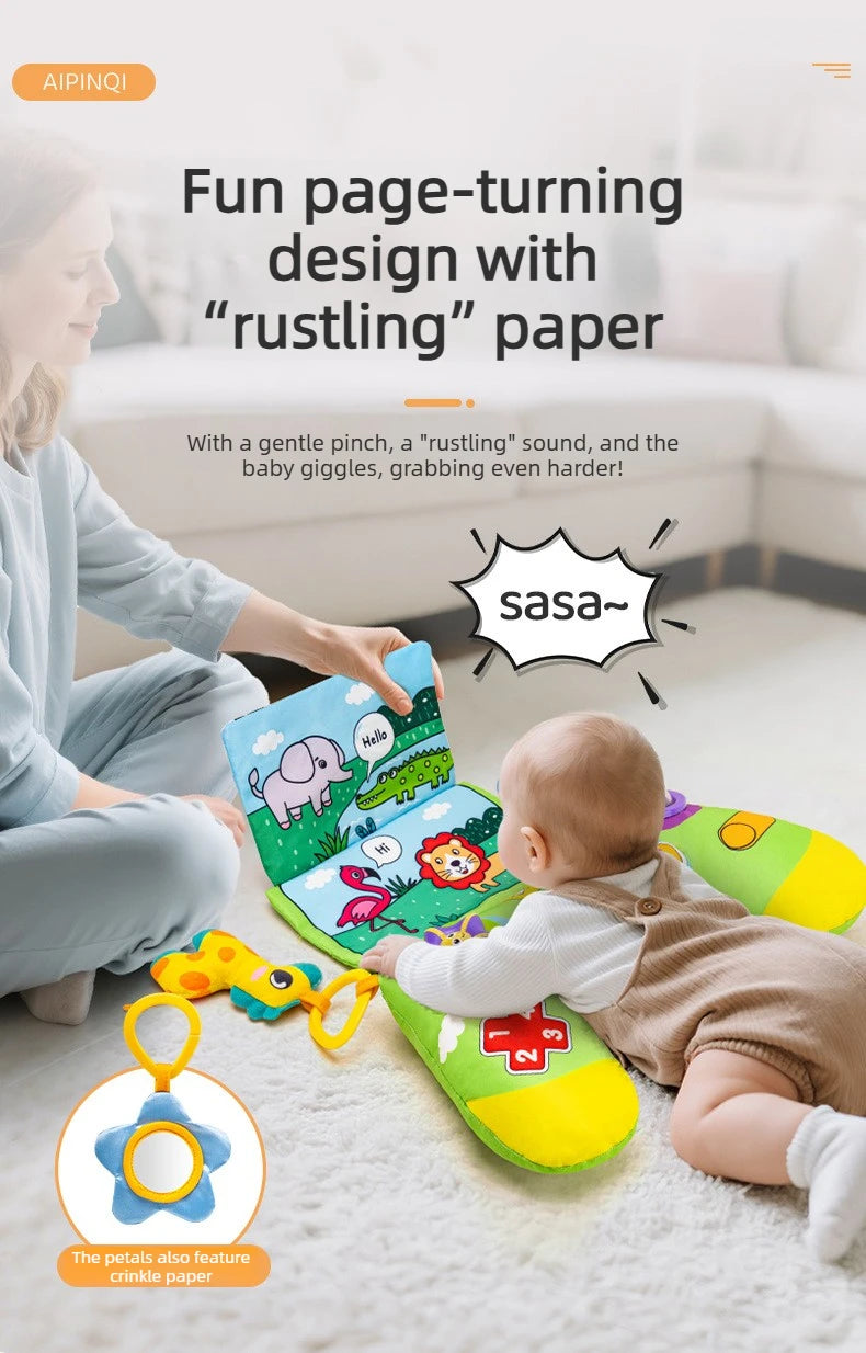1Pc Soft U-shaped Baby Tummy Pillow, comfy head lifting training cushion, fun play mat and practical gift for newborns