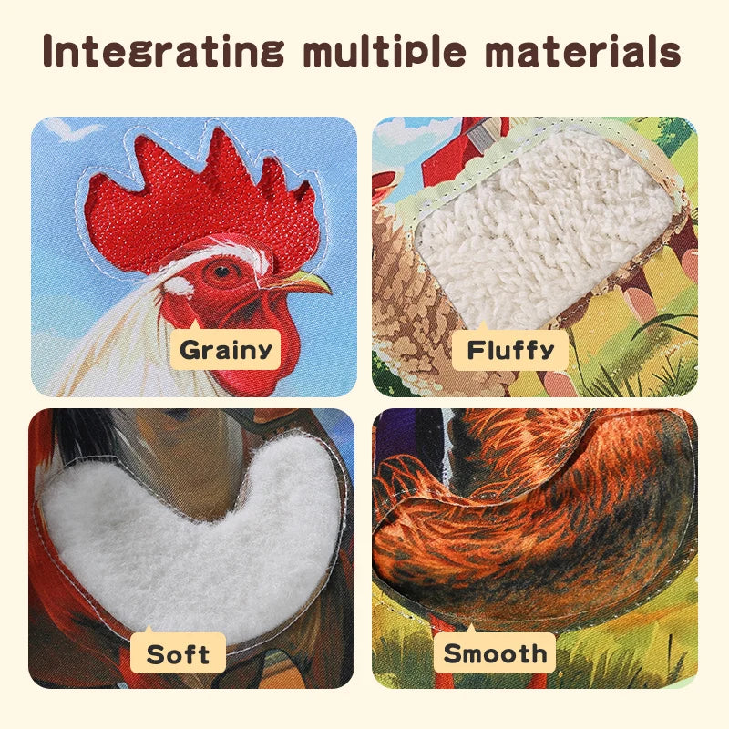 Children's Enlightenment and Early Education Cognitive Picture Books Simulated Animals Unstoppable 3D Books Touch Books Farm