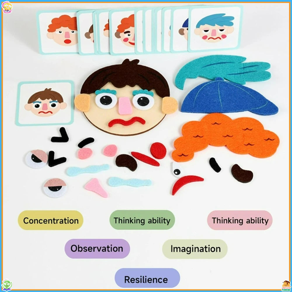 Montessori Toy for Toddlers 3-6, Kid's Social Emotional Learning Toys, Early Educational Children's Handmade/Creative DIY Toys