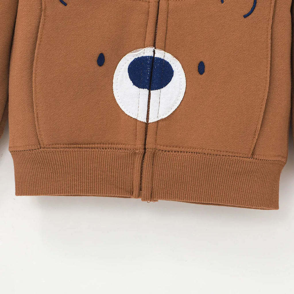 Newborn Infant Baby Girl Boy Clothes Sets Spring Autumn Cotton Long-Sleeve Hooded Coat+Romper+Trousers 3PCS Warm Kids Clothes