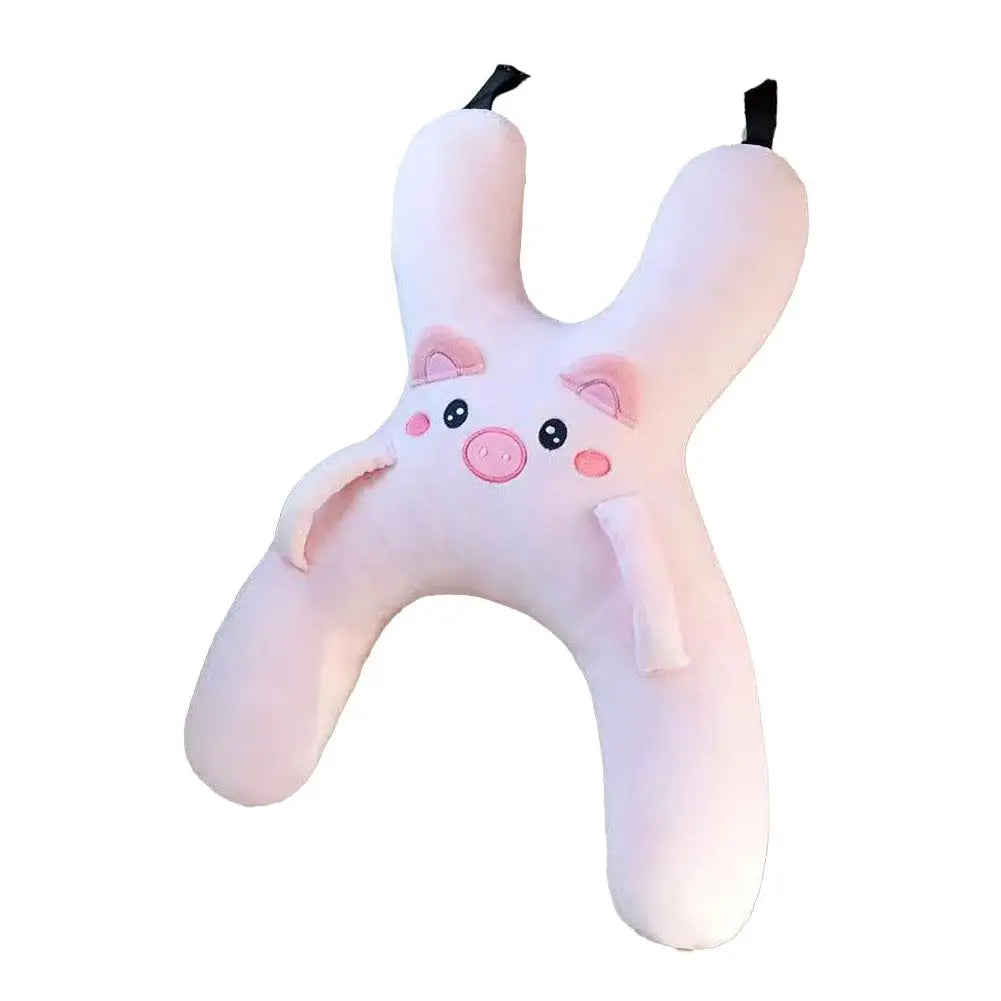Car Children's Pillow Comfortable And Breathable Car Waist Pillow Child Cute Sleeping Car-Mounted Headrest Cartoon Support B0N1