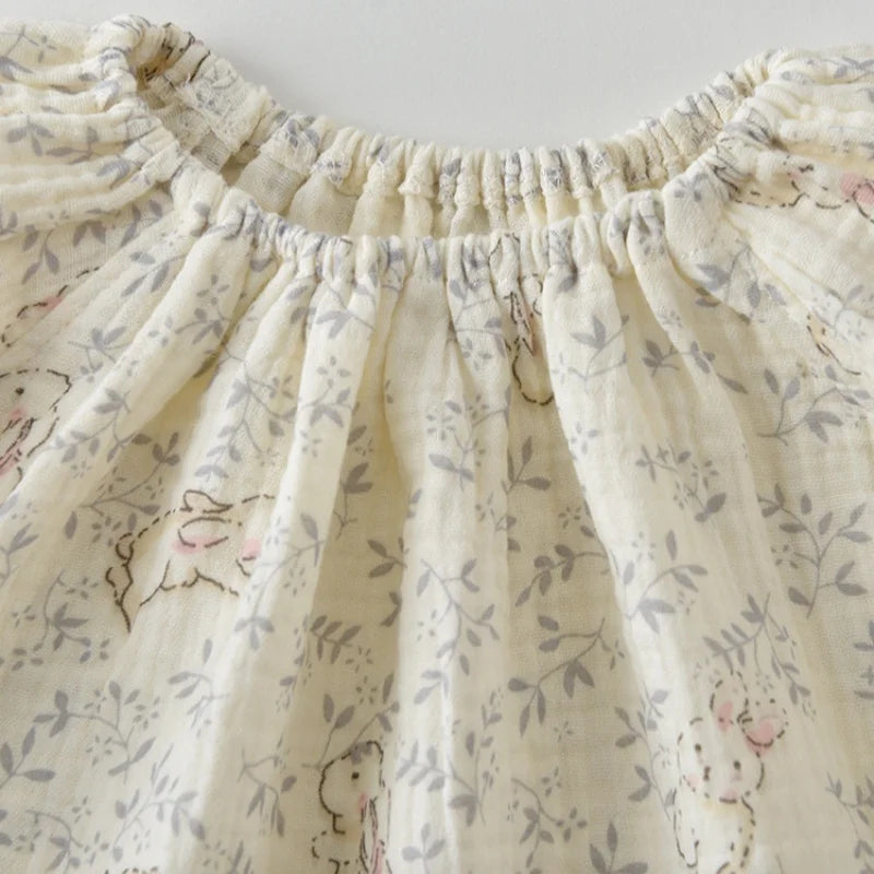 0-2Y Autumn Baby Bodysuit Princess Style Solid Lace Long Sleeved Jumpsuit for Baby Girls Soft Breathable Toddler Romper