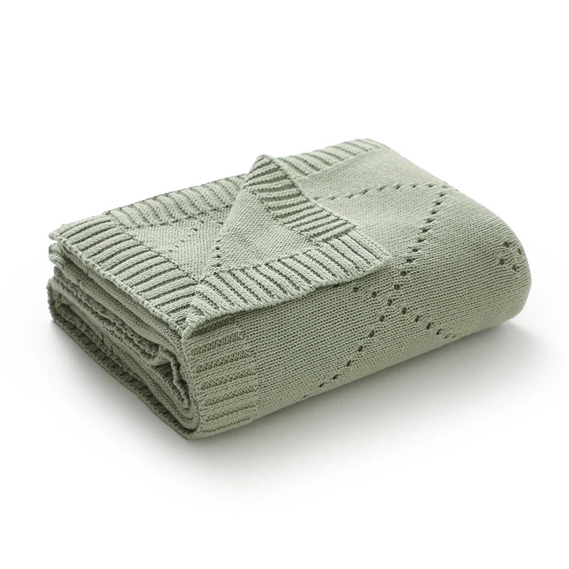 90*70cm Cotton Baby Blankets Knit Newborn Boys Girls Sleeping Covers Stuff for Stroller Bed Best Comfort Infant Toddler Cellular