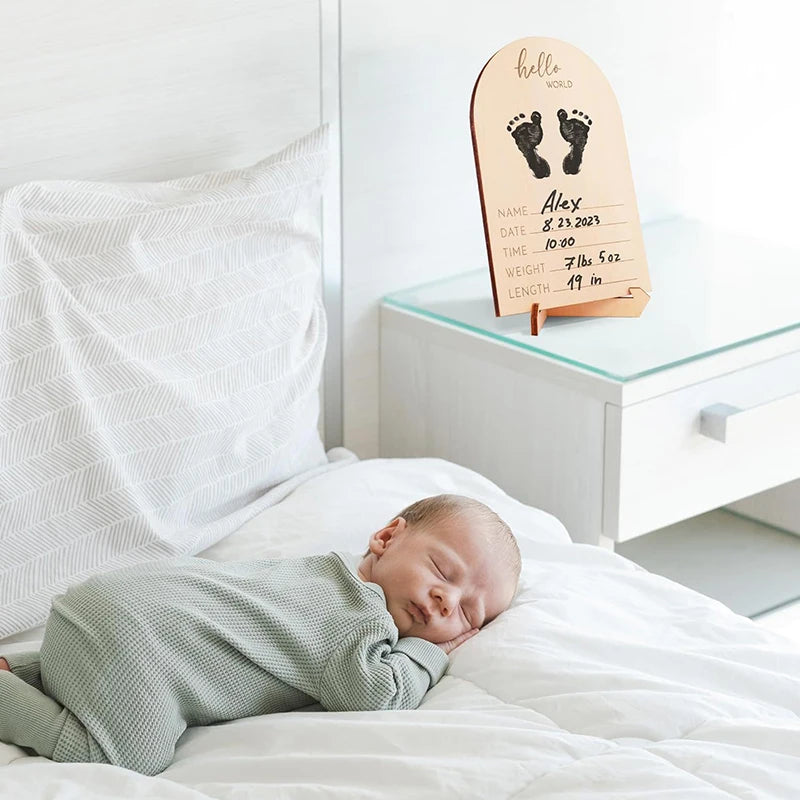 1 Set Expectant Mothers To Announce Pregnancy Or Baby Birth Ornament Wooden Ultrasonic Photo Frame