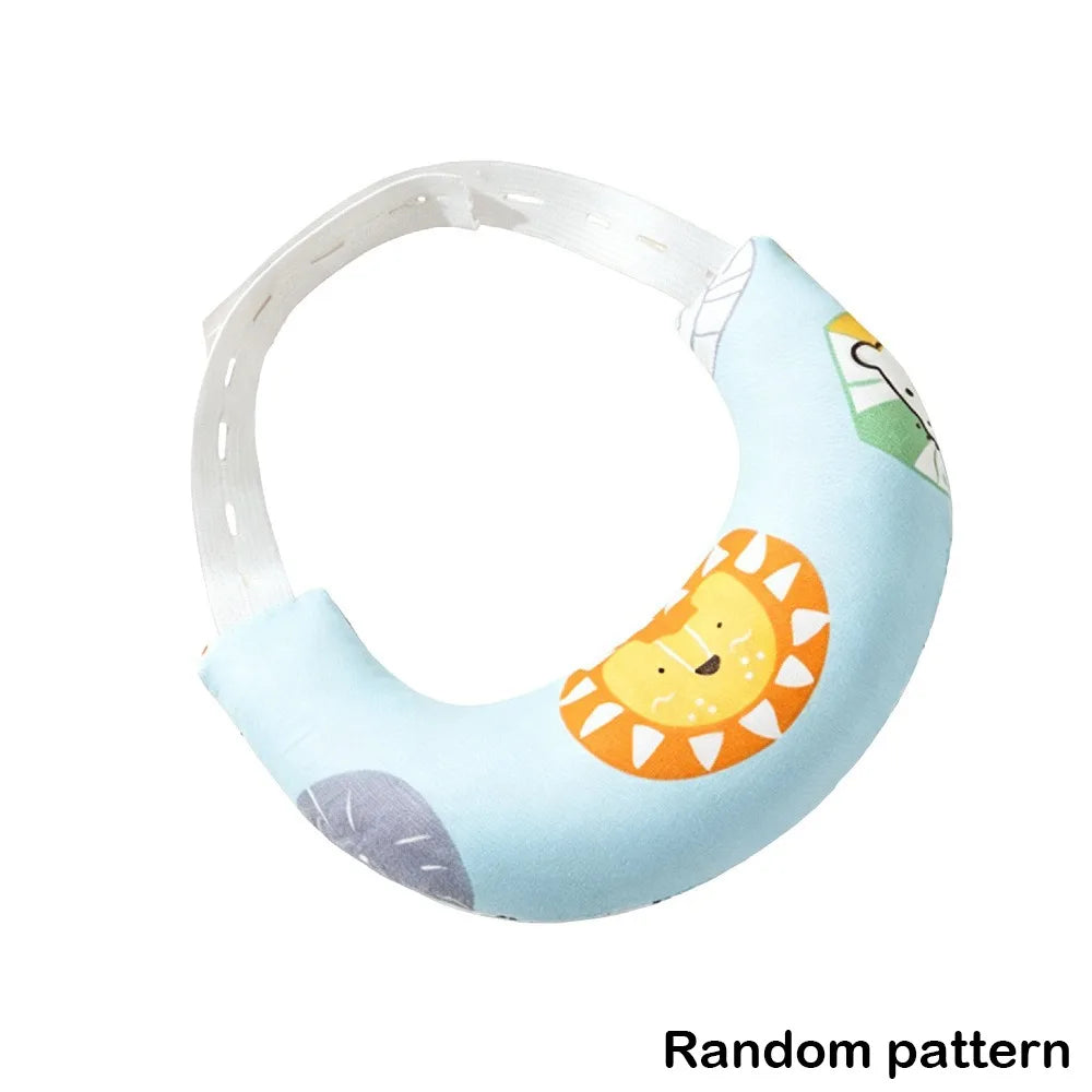 Cotton Baby Neck Support Pillow Curved Design Removable Pillowcase Baby Sleeping Pillow Soft Touch Hidden Zipper