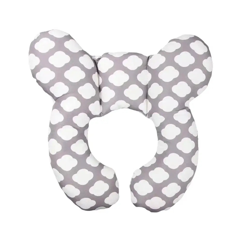 Baby U-shaped Neck Support Pillow Soft Cotton Travel Headrest for Car Seat Stroller Airplane Toddler Cushion for 0-3 Years Old