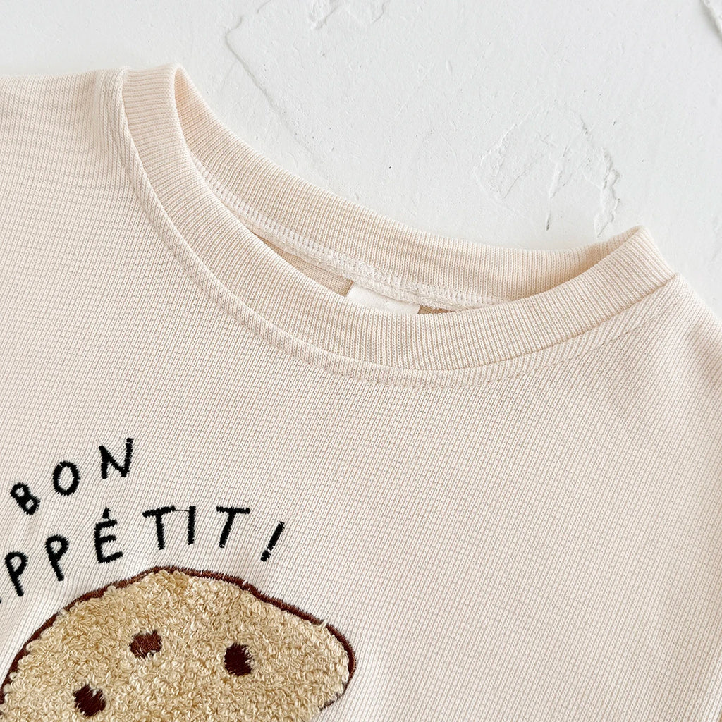 Ins Newborn Clothes Boys Girls Sets Spring 2Pcs Cartoon Embroidery Long Sleeve Top+Pants Cotton Autumn Tracksuit Toddler Outfit