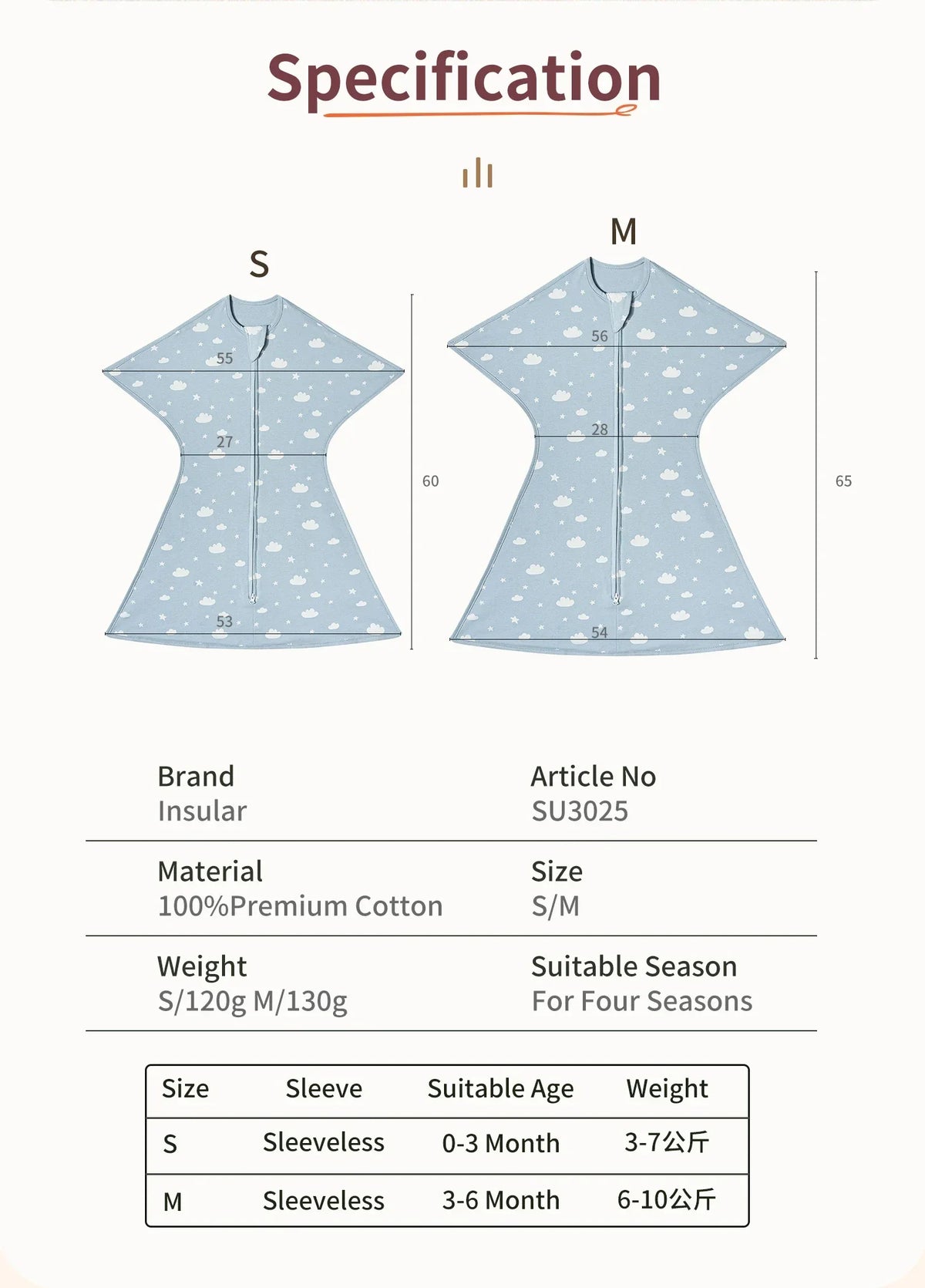 100% Cotton Soft Summer Thin Baby Sleeping Bag Newborn Swaddle Blanket Comfort Sleep Infant Wearable Blanket For 0-12 Months