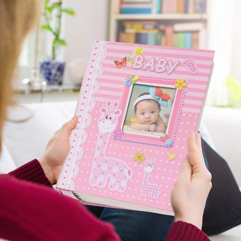Interstitial Pages Baby Photo Album For Diy Child Growth Record Albums Photo Storage Books Home Decor Keepsake Memories