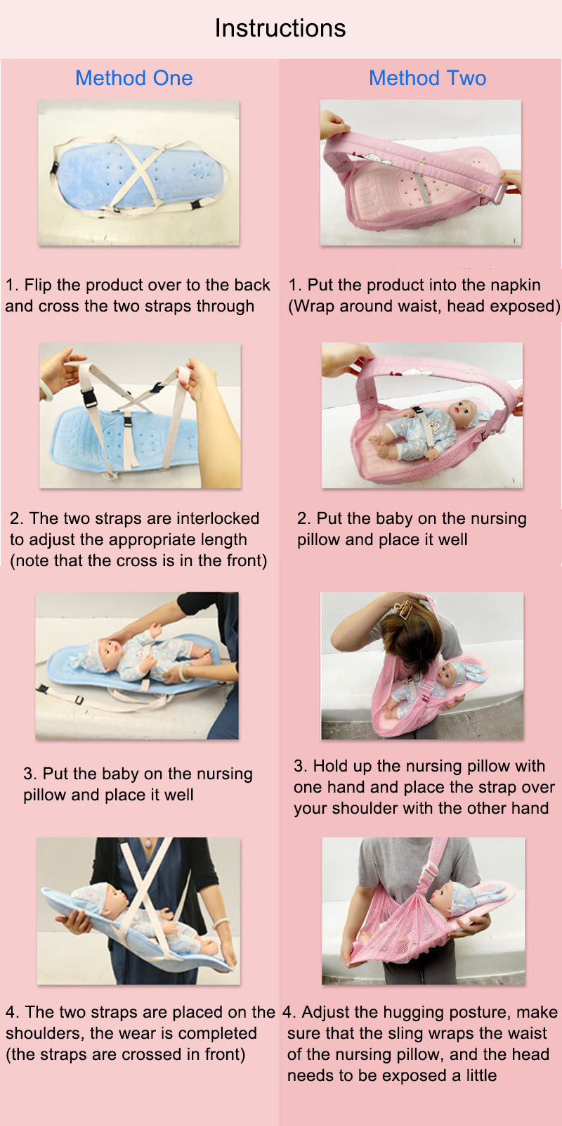 Newborn Baby Feeding Breastfeeding Pillow Infant Support Strap Anti-Spit Milk Nursing Sleeping Cushion Front Hug