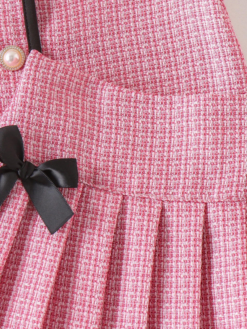 Summer Cross-Border New Girl Sweet and Comfortable 2-7 Years Old Pink Short-Sleeved Top + Short Skirt Set
