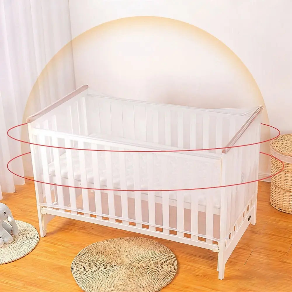 Mosquito Crib Mosquito Net Washable Foldable Baby Cot Cover Breathable Full-face Stroller Safety Tent for Holidays Travel Summer