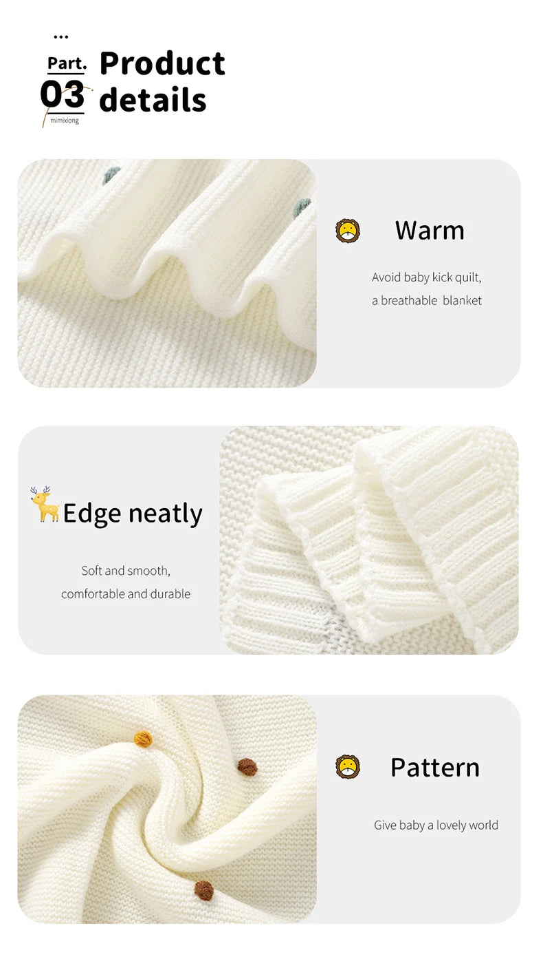Baby Blanket Knit Stroller Swaddling 90*70CM Sleeping Sack Fashion Colored Dot Newborn Girls Bedding Quilt Boys Plaid Super Soft