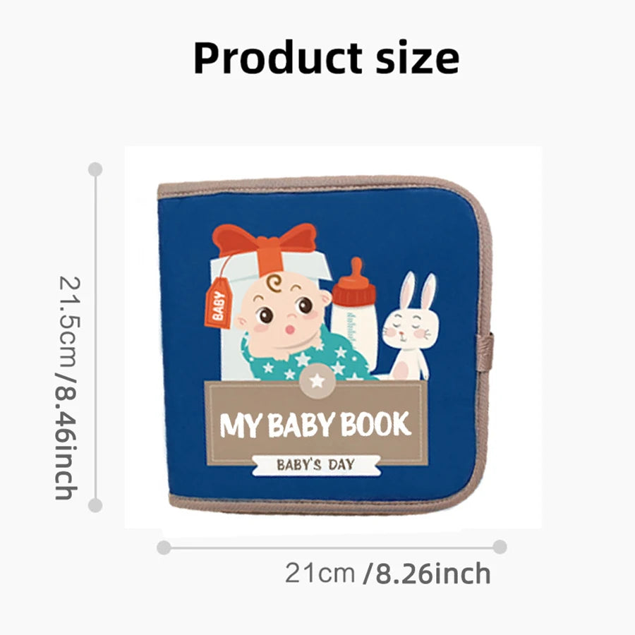 Early Education English Interactive Cognitive Cloth Books Baby Learning Books Baby Soft Books Children's Toys
